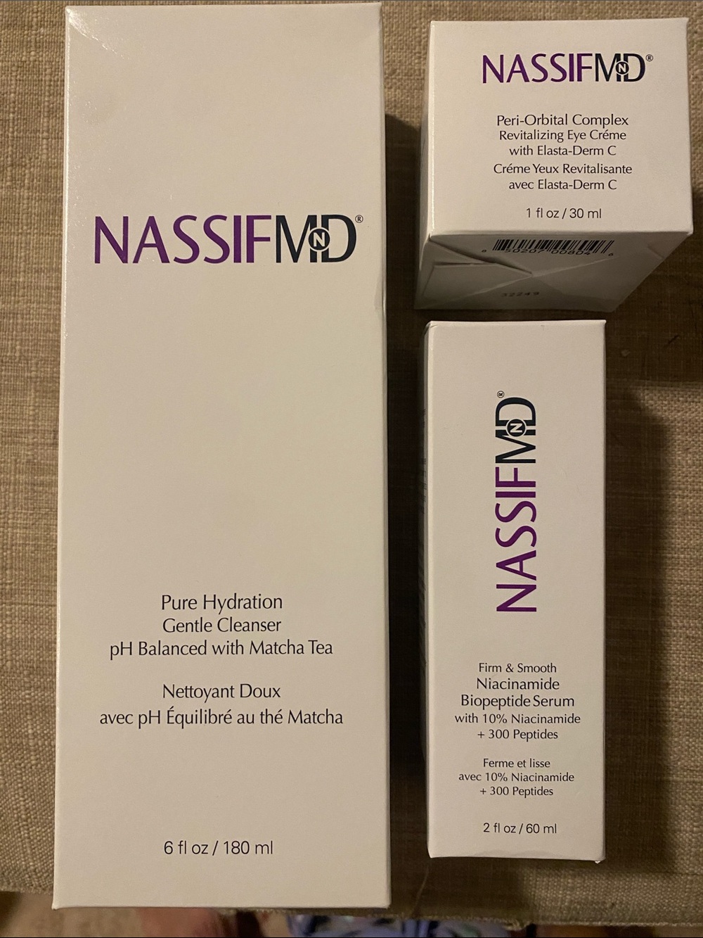 New In Box NassifMD Skincare Set